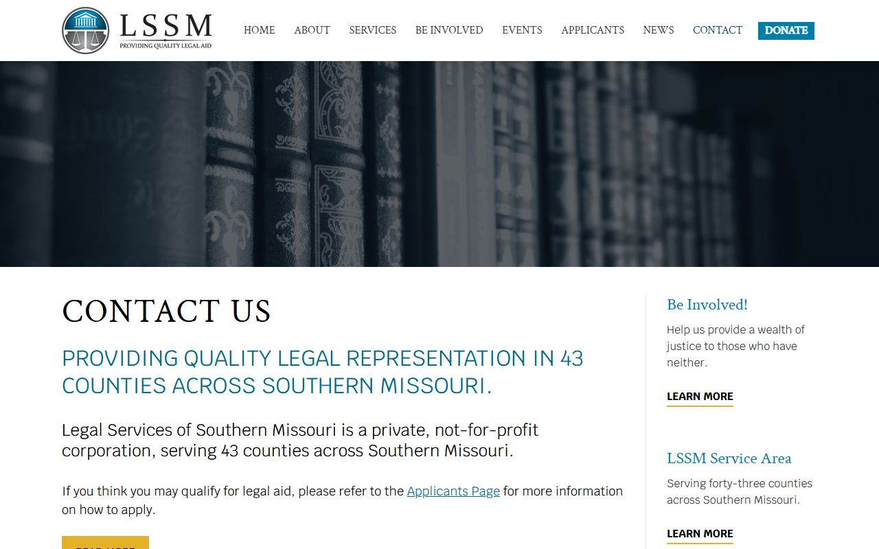 Legal Services of Southern Missouri contact page serving Greene County